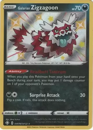 Shining Fates - Galarian Zigzagoon