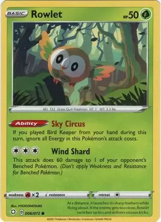 Shining Fates - Rowlet