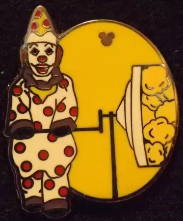 Disney - Pins Open Edition - 2012 Hidden Mickey Series - Popcorn Turners - Polka Dot Clown