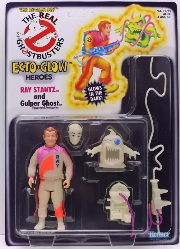 Ray Stantz - Ecto-Glow - Kenner - The Real Ghostbusters action figure