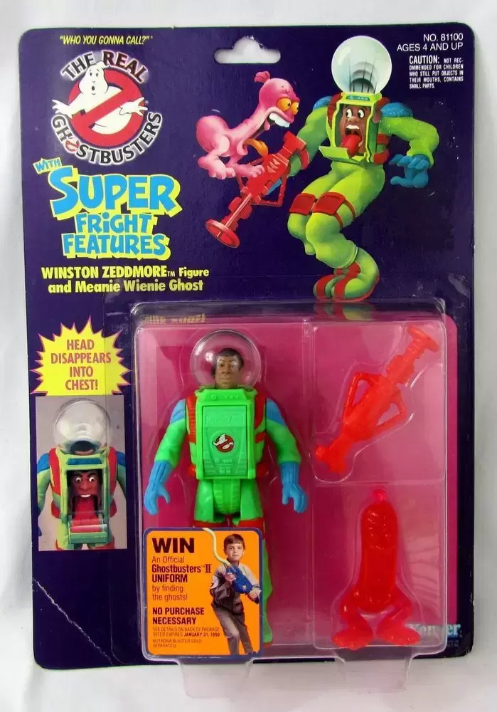 Kenner - The Real Ghostbusters - Winston Zeddmore - Super Fright