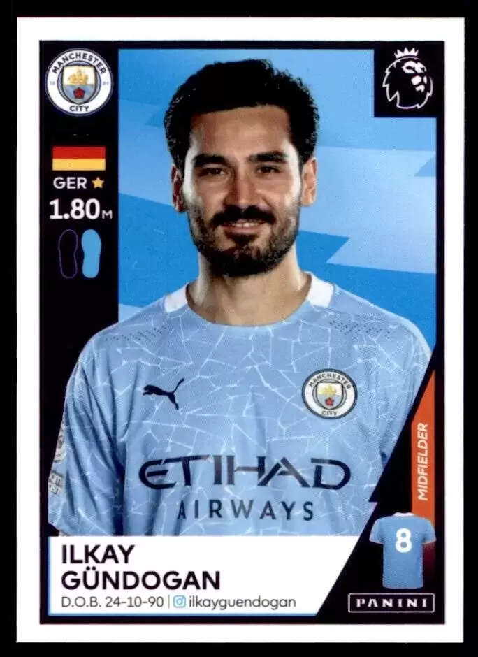 Premier League 2021 - İlkay Gündoğan - Manchester City