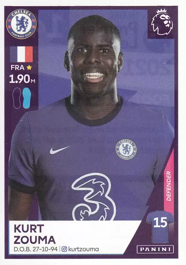 Premier League 2021 - Kurt Zouma - Chelsea