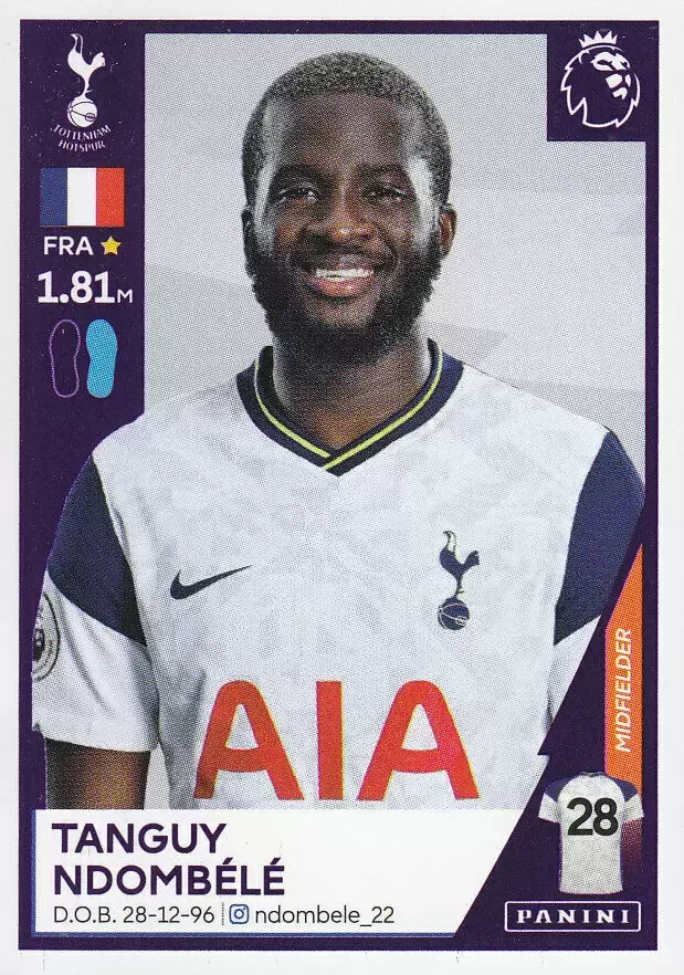 Premier League 2021 - Tanguy Ndombele - Tottenham Hotspur