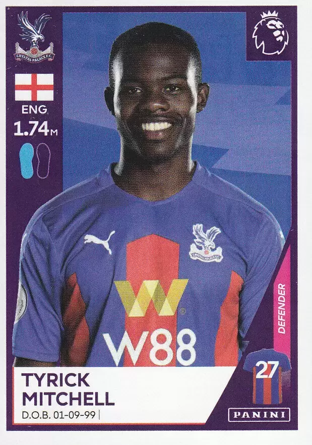 Premier League 2021 - Tyrick Mitchell - Crystal Palace