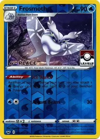 Sword & Shield - Frosmoth reverse Pokemon League 4th Place