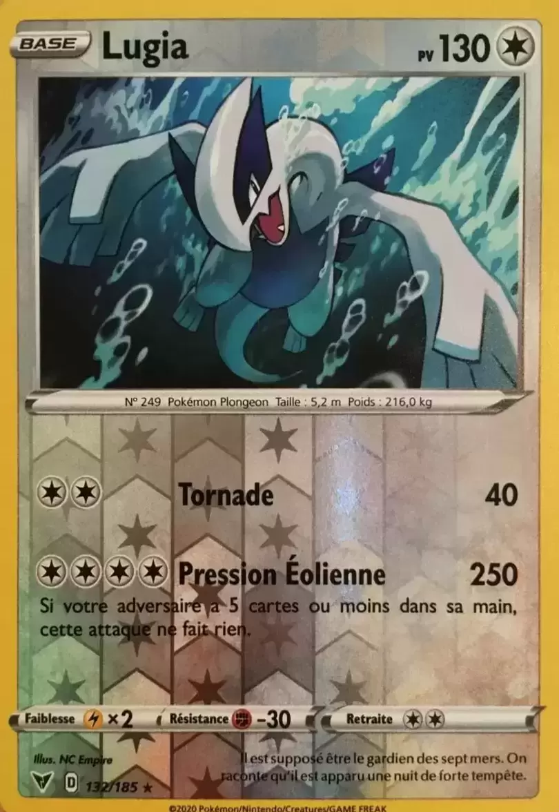 Voltage Eclatant - Lugia Reverse
