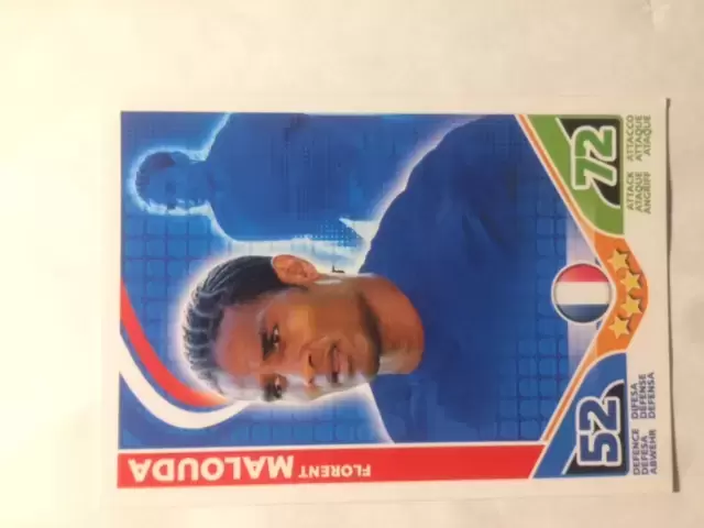 Match Attax - Stars Mondiales Football 2010 - Florent Malouda