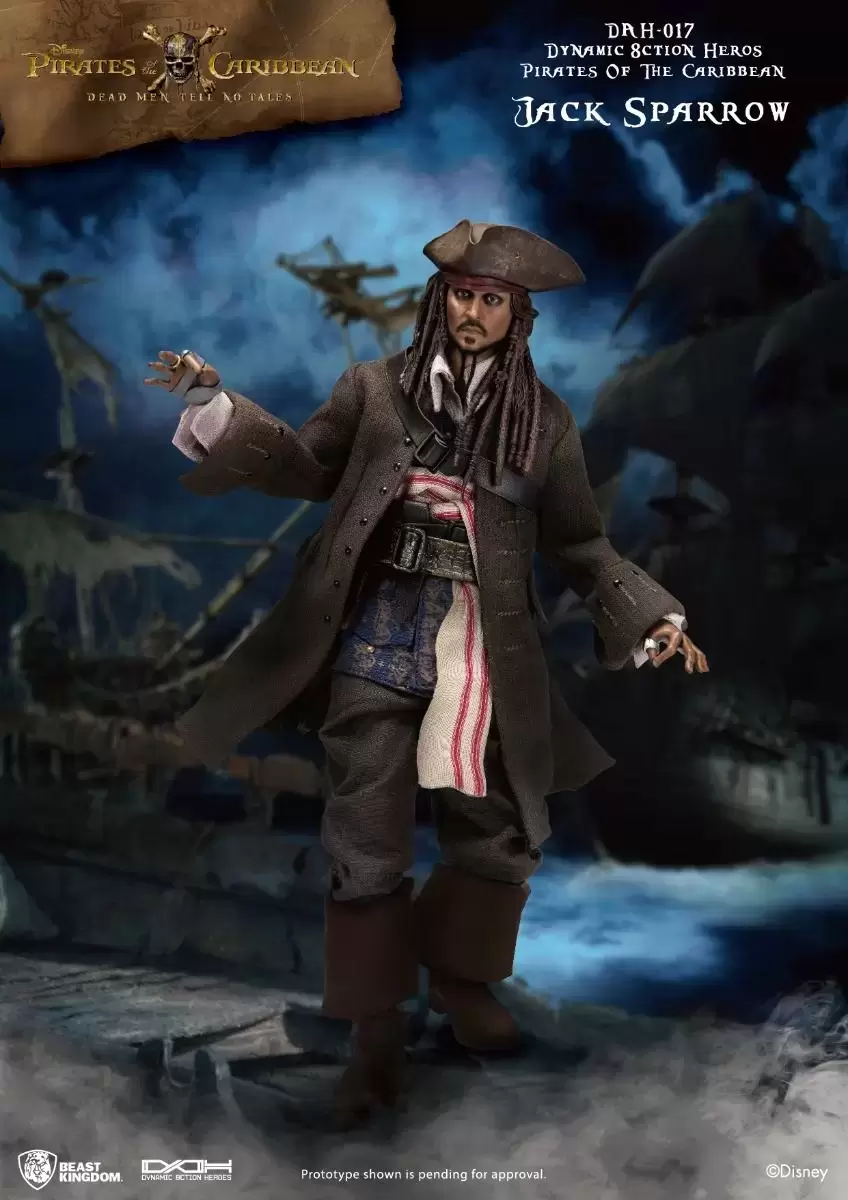 Dynamic 8ction Heroes (DAH) - Pirates of the Caribbean : Cap Jack Sparrow