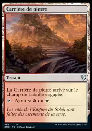 Commander Légendes - Carrière de pierre