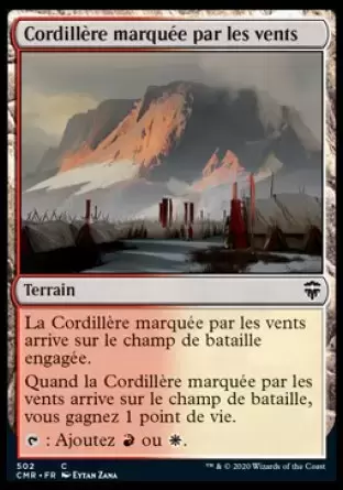 Commander Légendes - Cordillère marquée par les vents