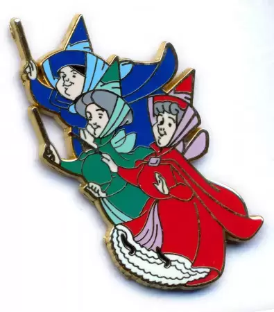 Disney Pins Open Edition - Sleeping Beauty Booster Set - Flora, Fauna & Merryweather