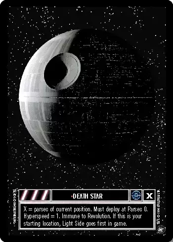 Death Star - carte Star Wars CCG A NEW HOPE Limited Decipher