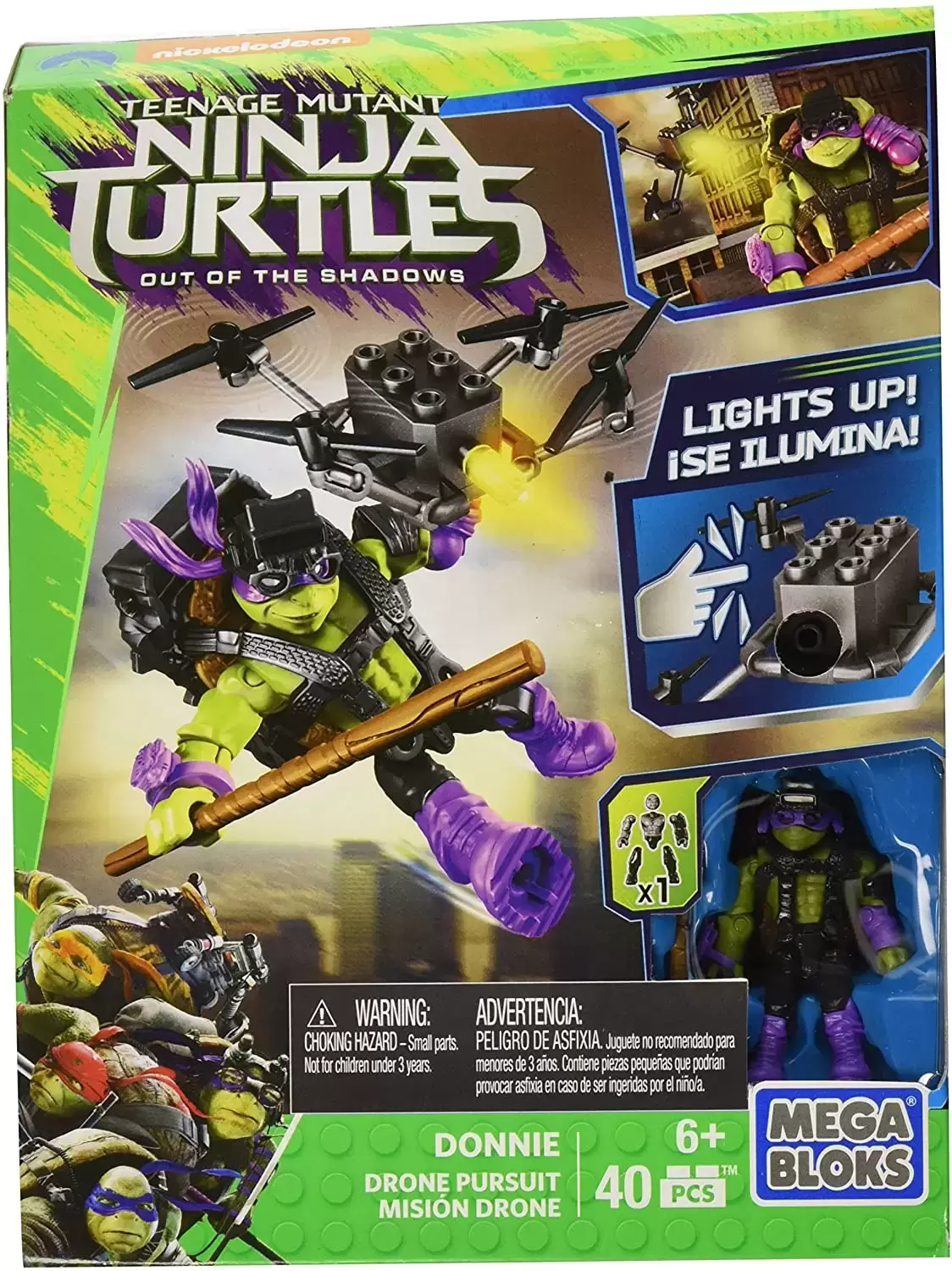 Drone Pursuit Teenage Mutant Ninja Turtles Mega Bloks