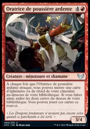 Strixhaven - Oratrice de poussière ardente