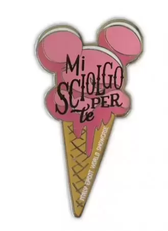 Disney Pins Open Edition - WDW EPCOT World Showcase 2021 Italy Ice Cream Cone Spumoni