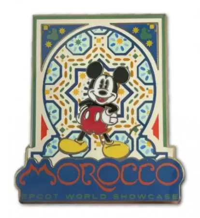 Disney Pins Open Edition - WDW EPCOT World Showcase 2021 Morocco Mickey Mouse with Mosaic Tiles