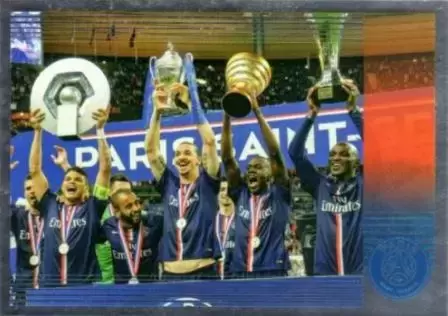 Paris Saint-Germain (PSG) 50 ans - 2021 - 2 quadruplés nationaux