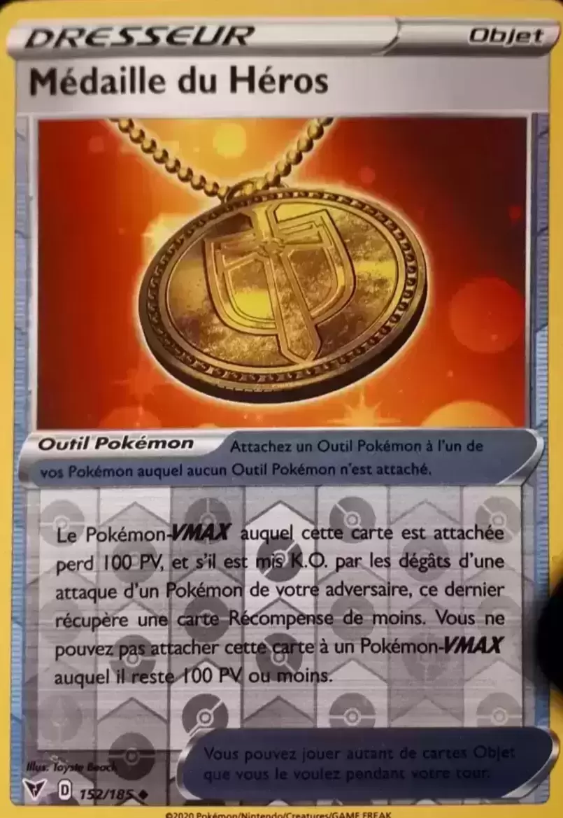 Voltage Eclatant - Médaille du Héros Reverse