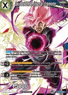 Dragon Ball Super Carte Promo FR - Goku Black SS Rosé, Unisson de l’Extermination