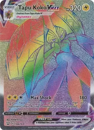 Tapu Koko VMAX Battle Styles Pokemon Card
