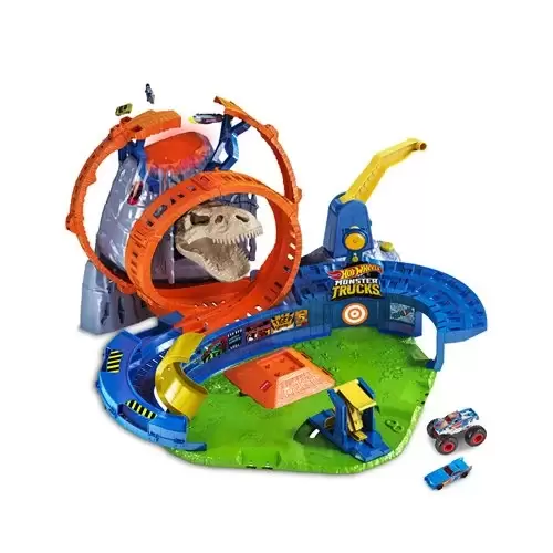 Hot Wheels - Playsets - Monster Trucks T-Rex Volcano Arena