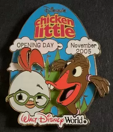Pin\'s Edition Limitée - Chicken Little - Opening Day - Chicken Little & Abby M