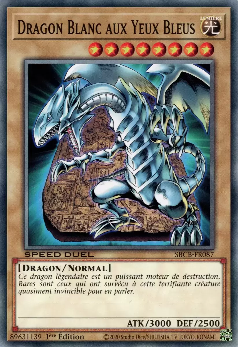 Coffret Speed Duel Bataille-Ville SBCB - Dragon Blanc aux Yeux Bleus