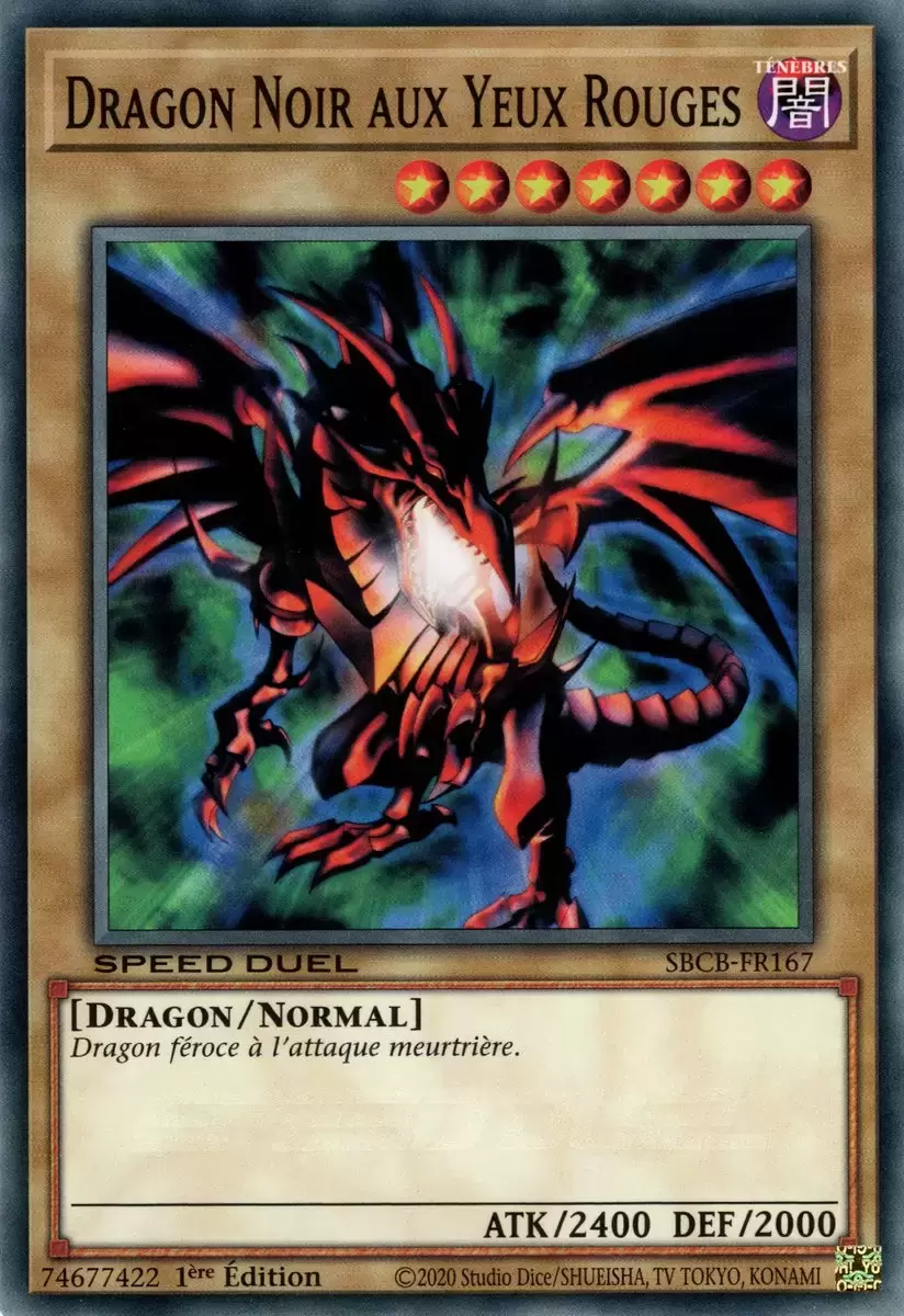 Coffret Speed Duel Bataille-Ville SBCB - Dragon Noir aux Yeux Rouges