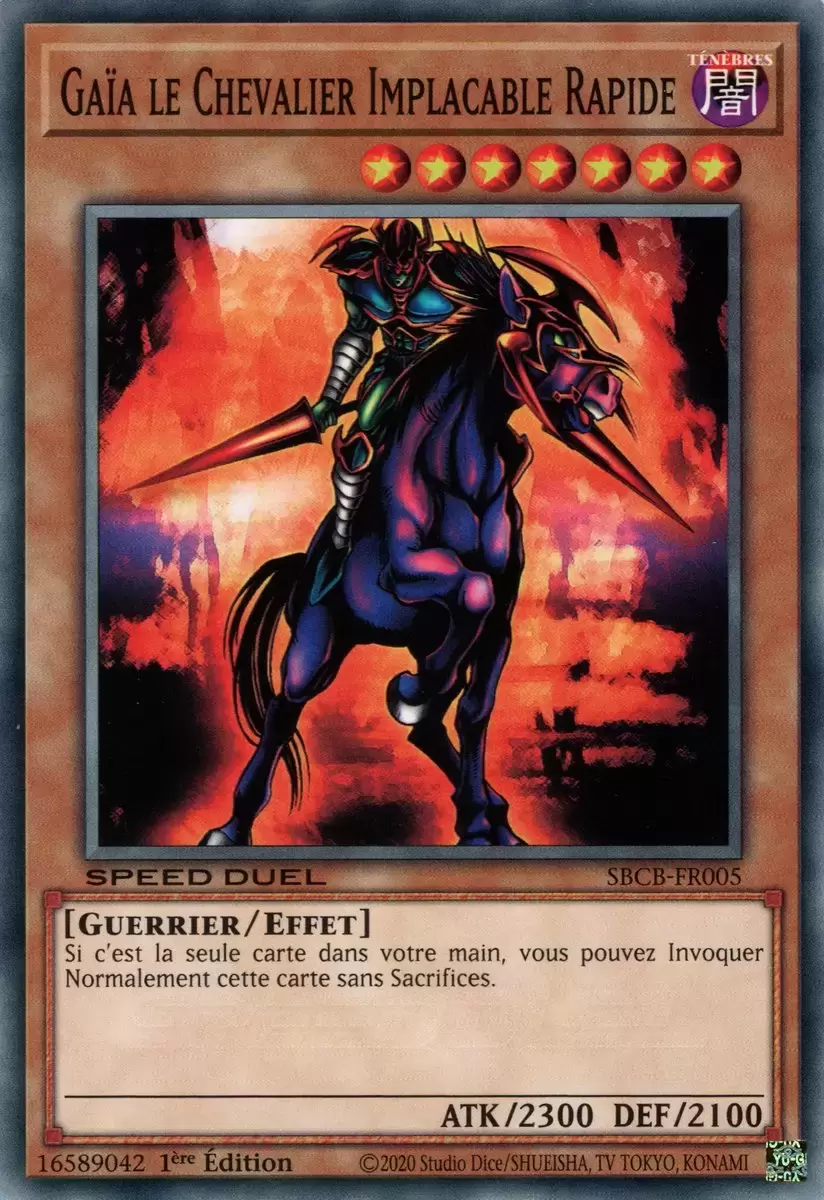 Coffret Speed Duel Bataille-Ville SBCB - Gaïa le Chevalier Implacable Rapide
