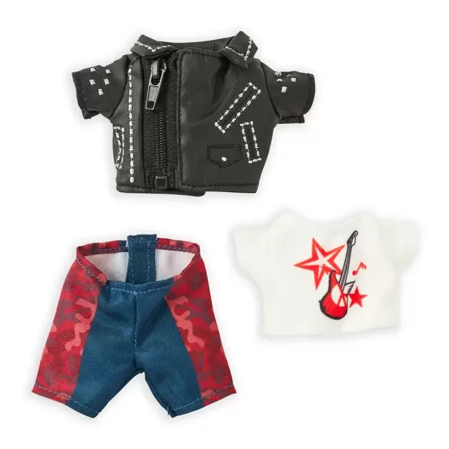 Nuimos Cloths And Accessories - Cruella Inspired Faux Leather Jacket with Graphic T-Shirt and Pants $
