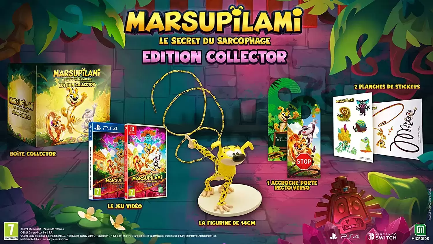 Jeux Nintendo Switch - Marsupilami Le Secret Du Sarcophage Edition Collector