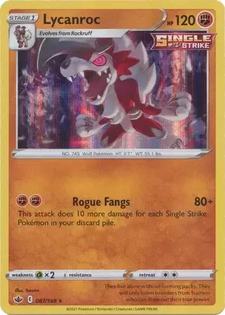Chilling Reign - Lycanroc Holo