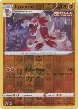 Chilling Reign - Lycanroc Reverse