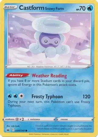 Chilling Reign - Castform Snowy Form