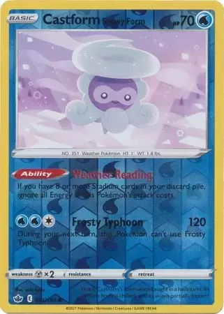 Chilling Reign - Castform Snowy Form Reverse
