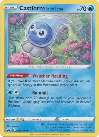 Chilling Reign - Castform Rainy Form