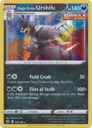 Chilling Reign - Single Strike Urshifu Holo
