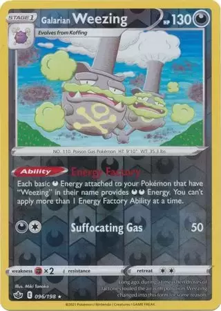 Chilling Reign - Galarian Weezing Reverse