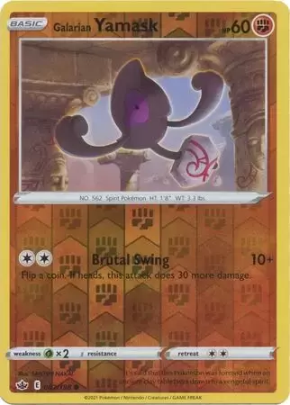 Chilling Reign - Galarian Yamask Reverse