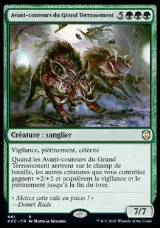 Commander : Kaldheim - Avant-coureurs du Grand Terrassement