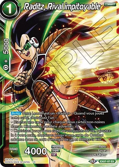 Magnificent Collection Fusion Hero [EX07] - Raditz, Rival impitoyable