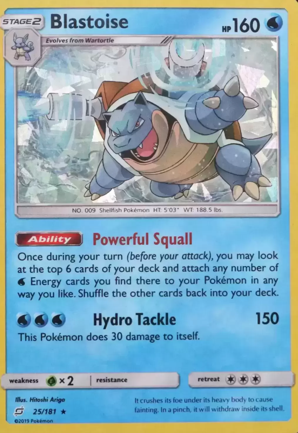 Team Up - Blastoise Holo Cracked Ice