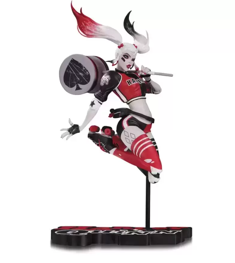 Harley Quinn - Red, White & Black Statue By Babs Tarr - DC