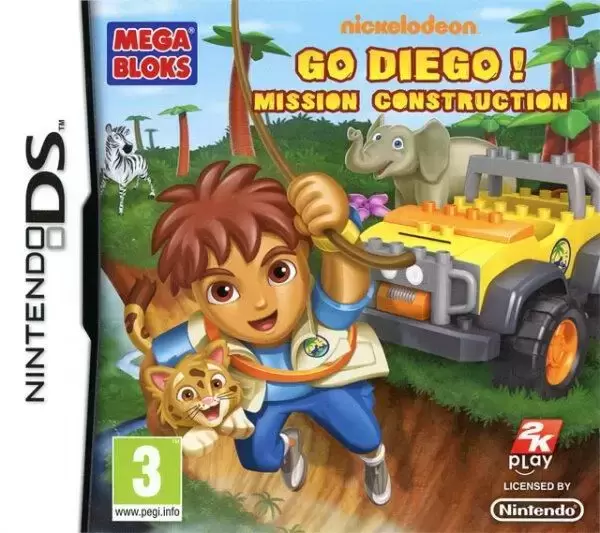 Jeux Nintendo DS - Go Diego ! Mission Construction - Mega Bloks