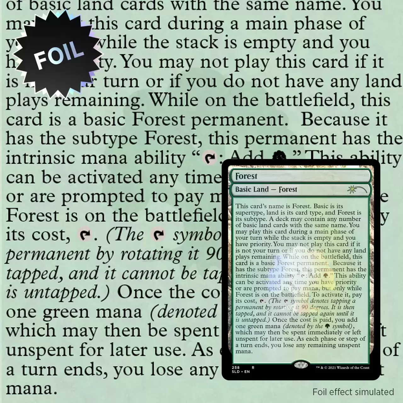 Secret Lair Drop - Forest - Foil