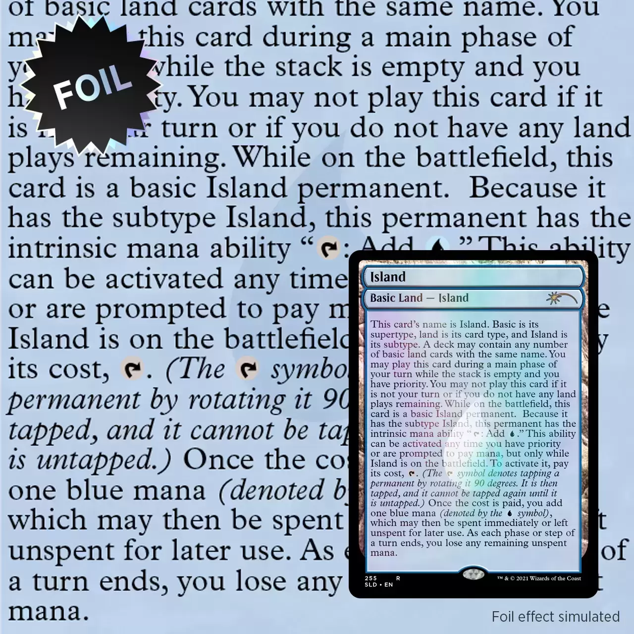 Secret Lair Drop - Island - Foil