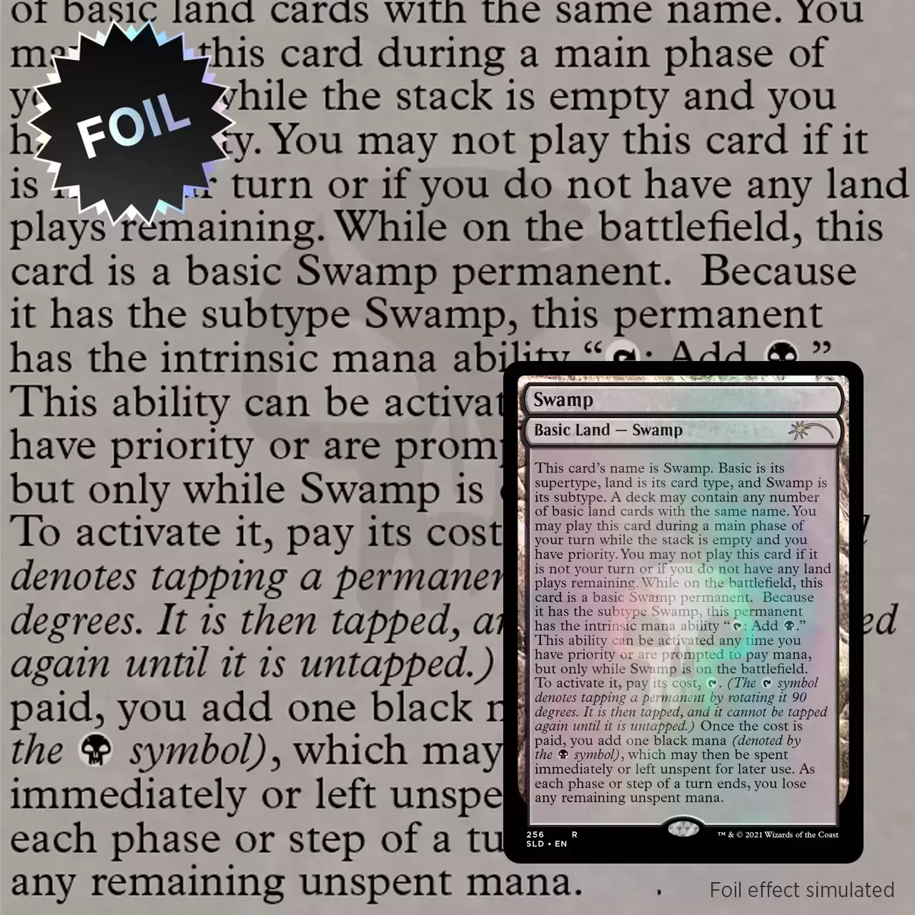 Secret Lair Drop - Swamp - Foil
