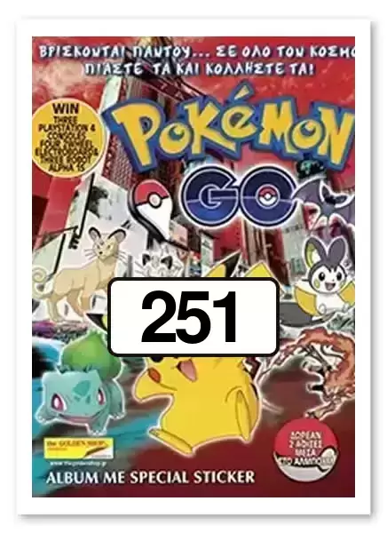 Sticker 251 Pokemon Go Golden Shop