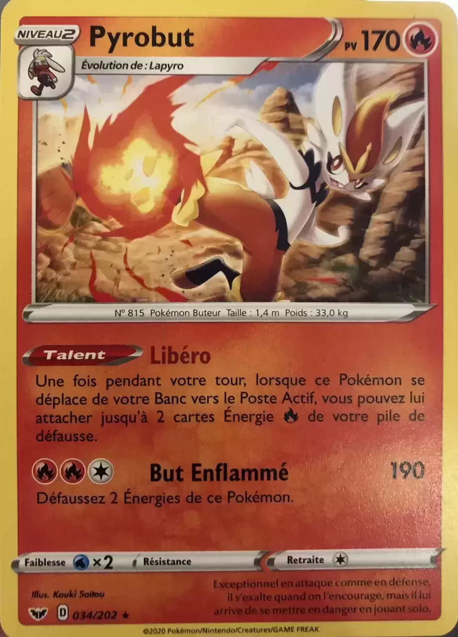 Épée et Bouclier - Cinderace Holo